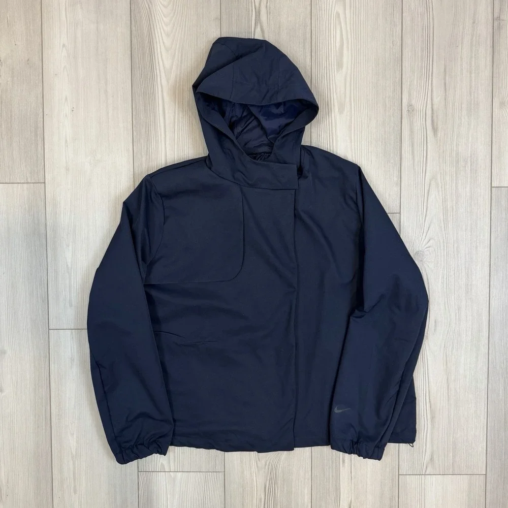 Nike Repel Golf Hooded Rain Jacket Womens 2XL‎ Navy Blue DH2089-451